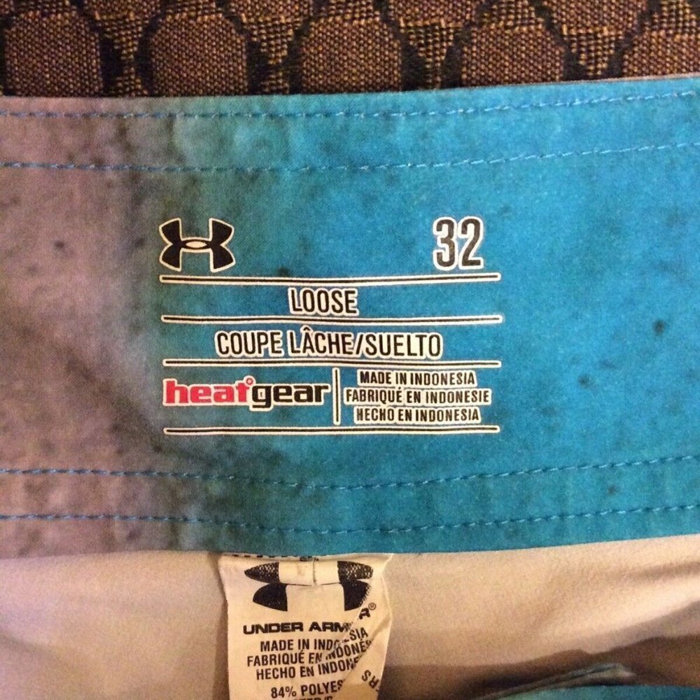 Under Armour Mens Swim Trunks Board Shorts Size 32 - Picture 6 of 8